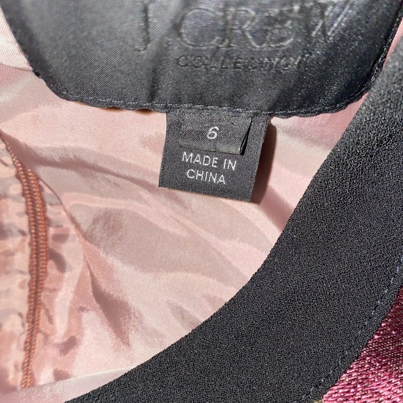 J. CREW Collection Sparkle Floral Printed Shift Dress - Picture 8 of 9